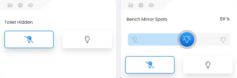 screenshot from lighting interface