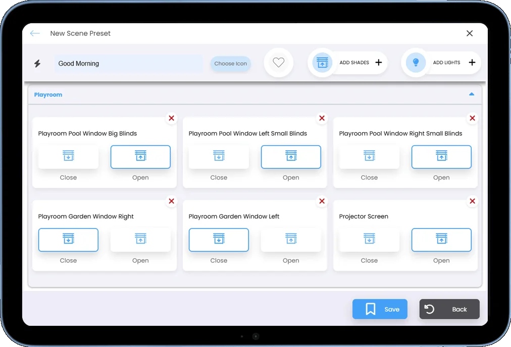 screenshot from shading interface
